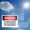 Signmission No Climbing Or Sitting On Top Of Bleachers, 5 in W x Rectangle, Vinyl Decal OS-2PACK-DS-D-35-L-2104 - alternate 6